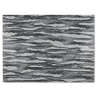 Grunged Stripes Glass Chopping Board