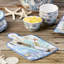 Ensemble d'assiettes à fromage et de plateaux ovales Blue Lagoon
