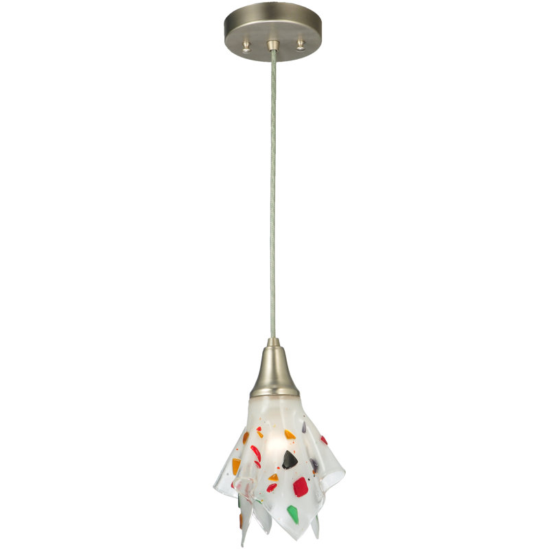 Luminaire suspendu géométrique à 1 lumière avec mouchoir