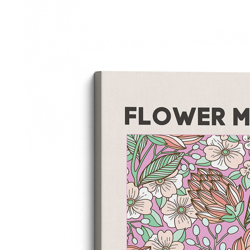 Retro Cape Town Flower Market Canvas Print, 48" H x 32" W x 1.25" D, Wrapped Canvas
