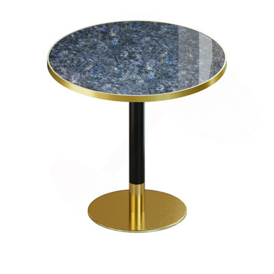 Round Modern Dinning Table 31.5 inches Bistro Table Tulip Table with Faux Marble top,Easy Assemble,Sturdy Metal Frame Diameter
