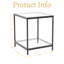 Table basse carrée en verre 20 po-1271131340