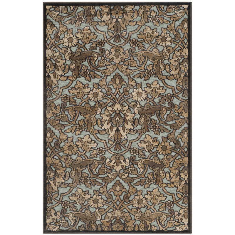 Saint-Michel Performance Floral Rug, Rectangle 2'7" x 4'