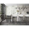Everly Quinn Set Of Two Bar Stools With 360° Swivel Function, Wooden ...