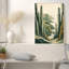 Art mural sur toile vert et brun-133062605