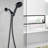 High Handheld Shower - 5 Spray Patterns, Wear-, Oil-Rubbed Bronze, Easy Install, Hose Included Head With Settings , Feature, Includes-127368555