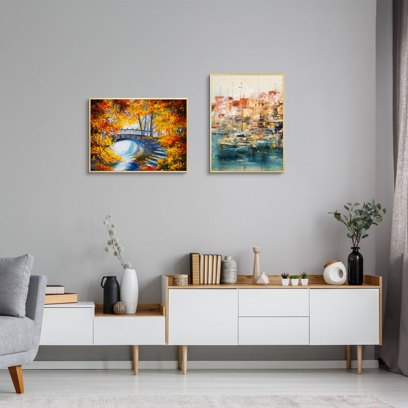 Cadre en métal avec plexiglas - Basics by Wayfair ™, Doré, 18 po x 24 po