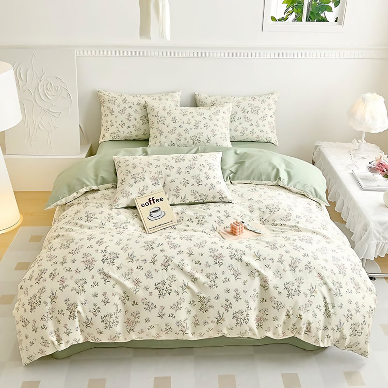 Ensemble de housse de couette 3 pièces Nayoroom, Housse de couette grand et 2 taies d'oreiller stan
