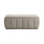 Banc taupe à structure en contreplaqué avec revêtement texturé et généreux coussin de rangement moderne-278242012