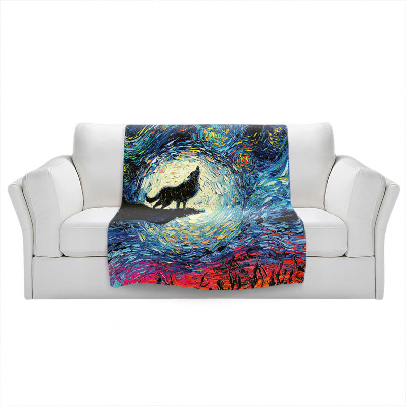 Hand Woven Throw Blanket, 68" x 80"