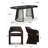 6 - Person Dining Table Sets With Extendable Table & 6 Upholstered Fabric Chairs-1684913530