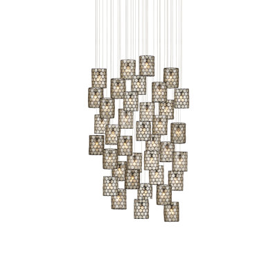 Regatta 36 - Light Cupertino/Silver Cluster Pendant