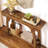 41 Inch Wood Console Table Behind Couch, 2-Tier Small Entryway Table With Storage, Narrow Sofa Table