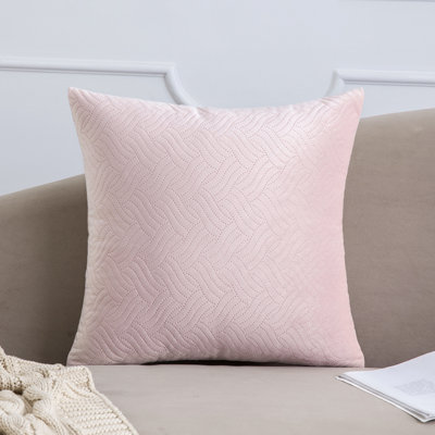 Geometric Velvet Reversible Pillow Cover