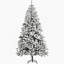 Arbre de Noël artificiel enneigé 7,5 pi avec branches réalistes-1838800703