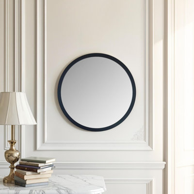 Tabatha Wood Round Mirror