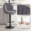 Swivel Upholstered Adjustable Height Counter Stool