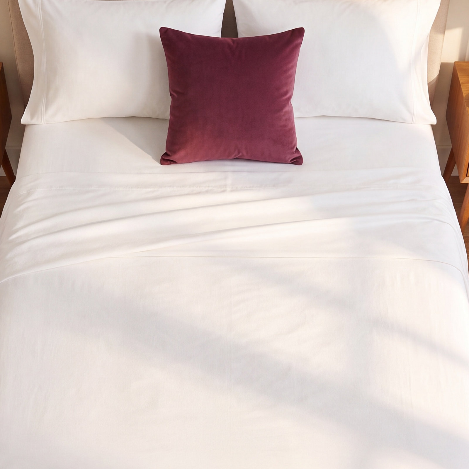 Cotton Flannel Sheet Set, King Sheet Set with 2 Pillowcases, Sage