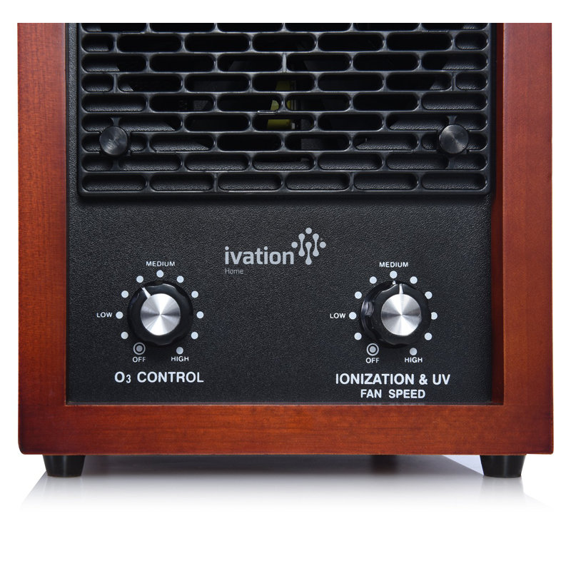 Ivation Cherry Wood HEPA Air Purifier with Ozone Generator