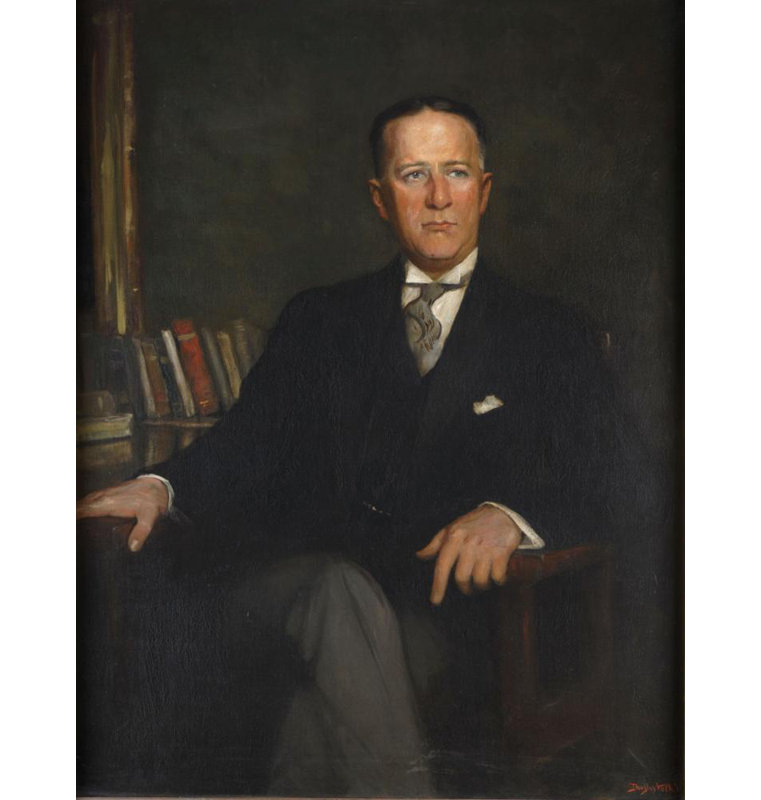 "Al Smith, gouverneur de New York" par Douglas Volk - Art mural sur toile tendue avec châssis, H 40 po x l 28 po