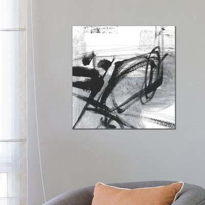 Scribble Script I by Ethan Harper - Wrapped Canvas Painting
