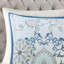 Housse de couette réversible en coton à motif médaillon et bicolore pour lit double / grand