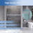 44–48 In. W X 72 In. H Semi-Frameless Double Sliding Shower Door With 1/4 In. (6mm) Clear Tempered Glass And Safety Film-123193653