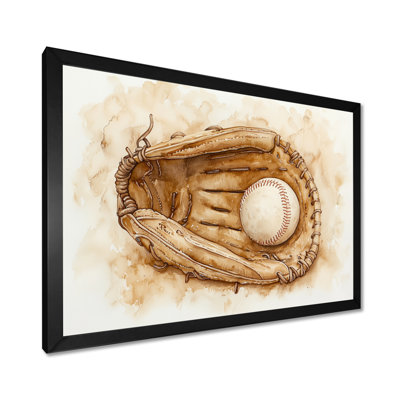Baseball Glove Close II - Sport Baseball Wall Art