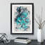 Teal Blue Hydrangeas - Picture Frame Painting-62808539-62808541