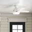 Ventilateur de plafond encastré à 4 pales à profil bas de 44 po avec lumières Dempsey-20702929