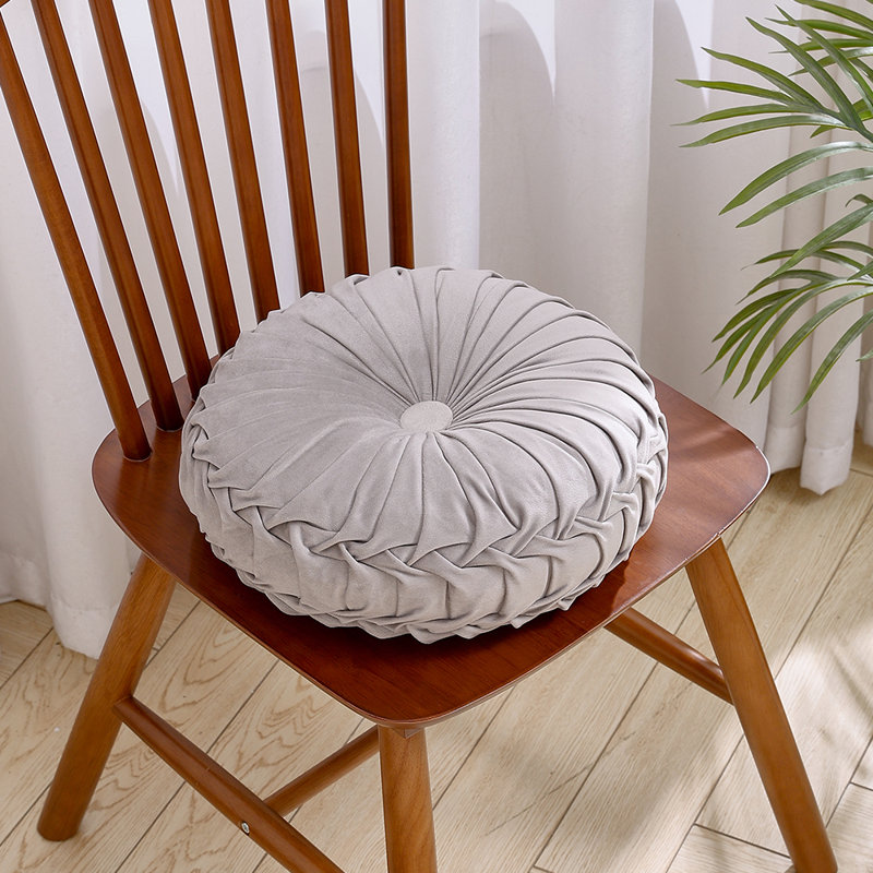 Drusilla Circular Cushion, 35cm x 35cm, Grey