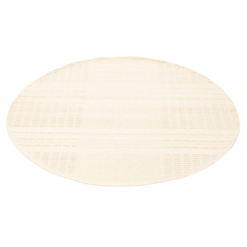 Tapis crème Kashkuli Gabbeh 5 pi 4 po x 5 pi 2 po