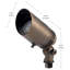 Low Voltage Adjustable Cowl Centennial Brass Hardwired Outdoor Weather Resistant Spotlight with No Bulbs Included