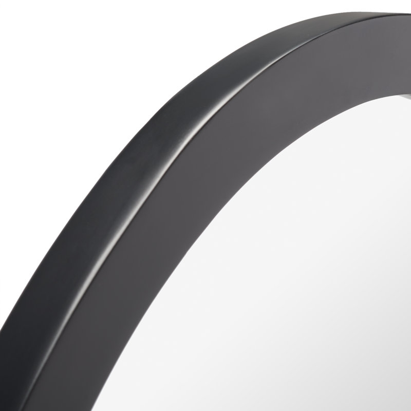 Miroir Ernesto, 23,50 po x 23,50 po, Noir