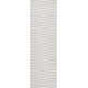 Edita Striped Hand Loomed Recycled P.E.T. Area Rug in Light Silver/Ash