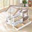 Lits multifonctionnels avec rangement, lit simple en bois MDF de style ferme pour chambre d'enfant-1841729681