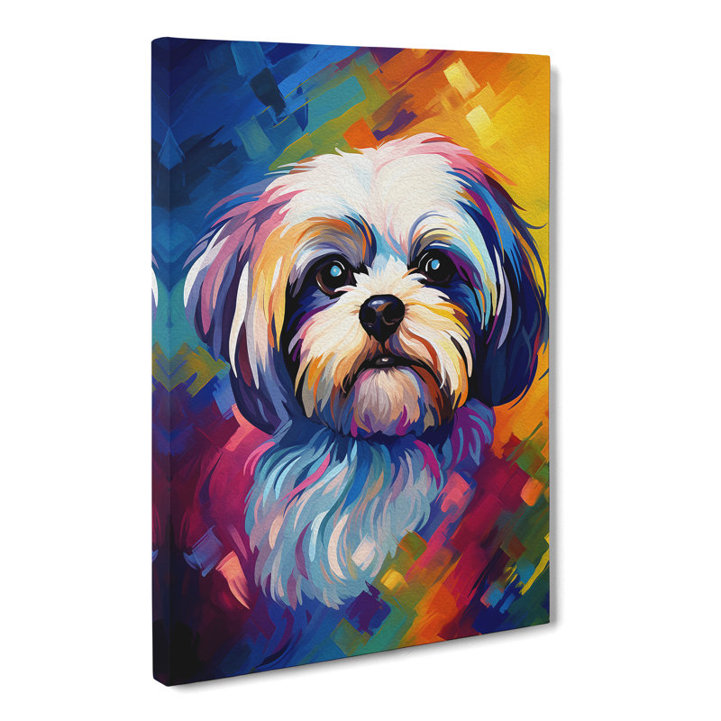 Shih Tzu Abstract No.2 - Print, 60cm H x 40cm W x 3cm D