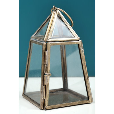 6'' H Glass Tabletop Lantern