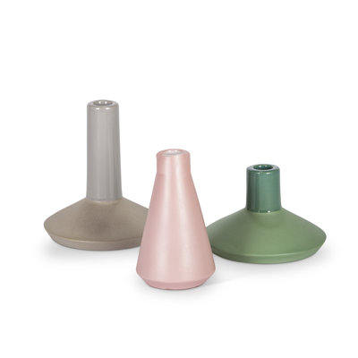 Set of 3 Assorted Ceramic Vases