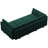 Wylodene 116.6" Wide Large Sofa Bed Sleeper Velvet Reversible Modular Sofa Storage Couch, Sectional Sofa by 8 Single Armless Chairs-285094856