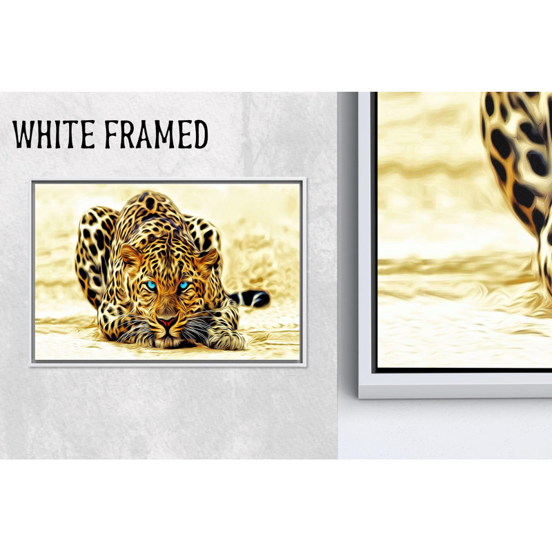 «Blue Eyed Tiger», impression sur toile, 1P, Hauteur : 39,4 pouces x Largeur : 63,1 pouces