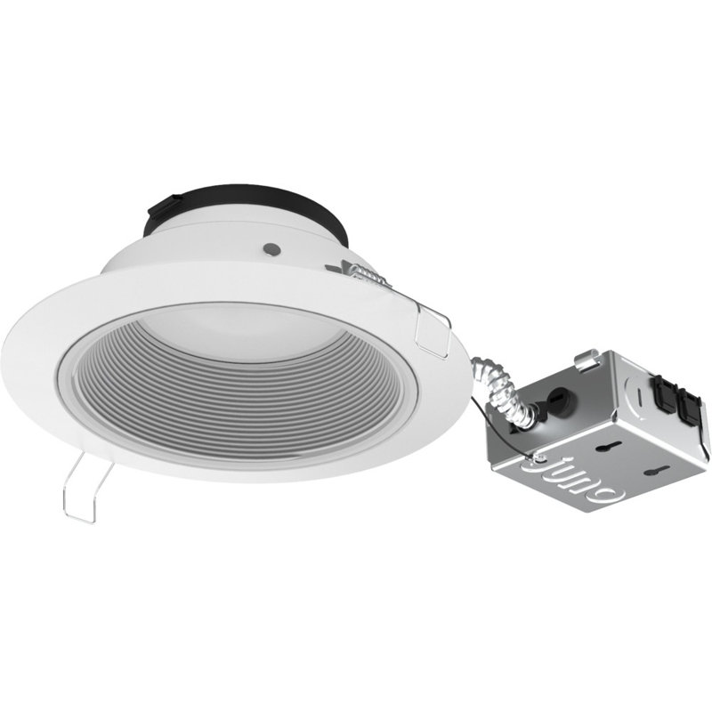6'' Selectable Color Temperature 7.5 Watt Dimmable Air-Tight IC Rated LED Canless Recessed Lighting Kit
