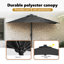 Garden Parasol Polyester and Steel Outdoor Umbrella Patio Sunshade-143755305-143755318