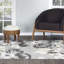 Tapis floral intérieur / extérieur gris-110742419