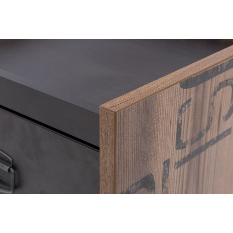 Arelious 45cm W Manufactured Wood Bedside Table