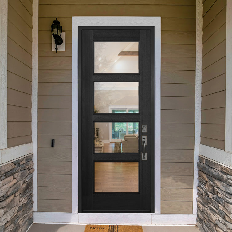 Stained Mahogany Prehung Front Entry Doors