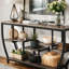 Console industrielle, canapé d'entrée 70,9 "avec tablettes-933320537
