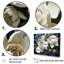 Tulipes blanches et bleues modernes sur toile-97030413-97030418