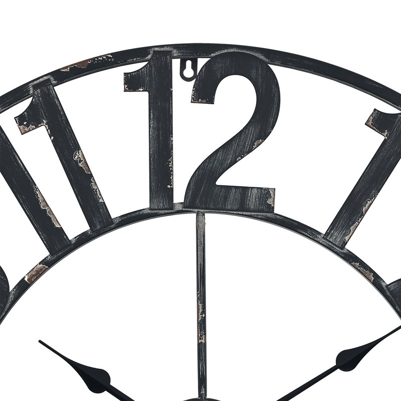 Très grande horloge murale supérieure Shockerwick, Noir, Moyen