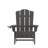 Ayleah Commercial Grade All-Weather Adirondack Chair with Swiveling Cupholder-1178522246